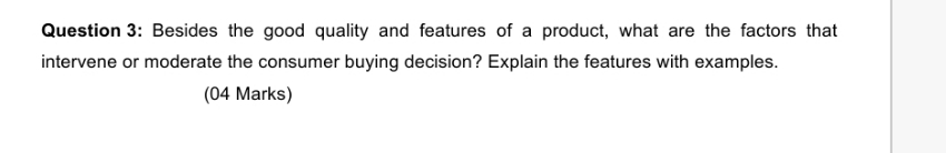 do it as soon as possible Question 3: Besides the good quality
