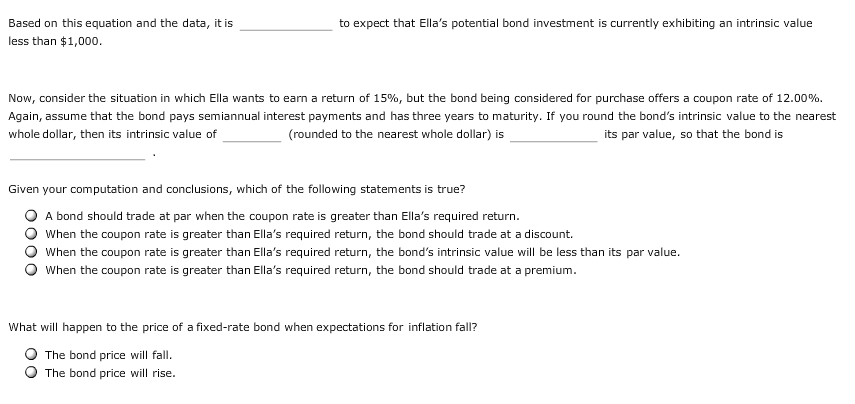 bond valuation is based on the fundamental concept that the current price