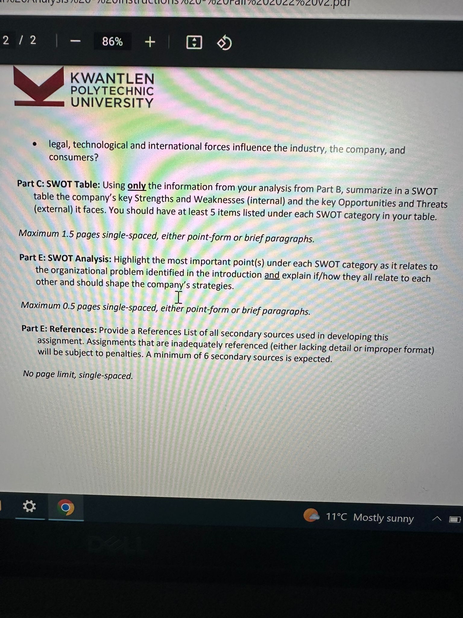  Tall 7202022/20v2.pat 2 / 2 - 86% + KWANTLEN POLYTECHNIC UNIVERSITY