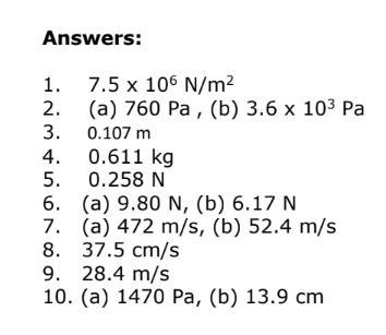 Answer the following questions below. The answer is provided you will need