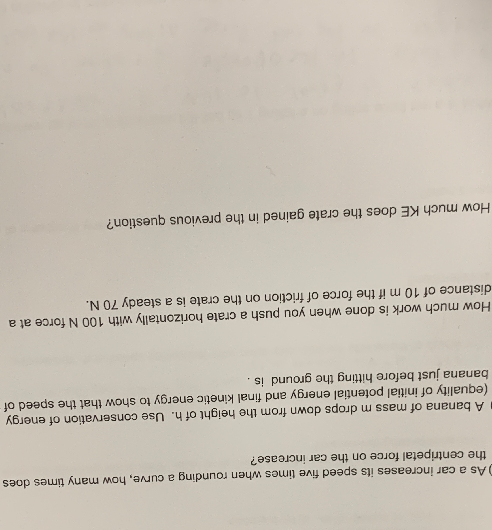  As a car increases its speed five times when rounding a