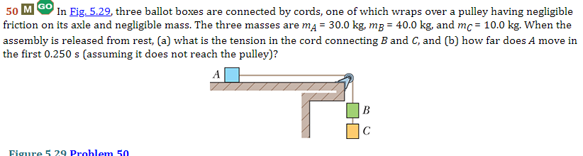 accelerated to the right by [a] force F, [b] force F21 on