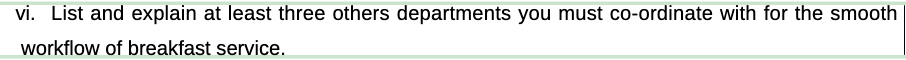 been informed that you will have an extra 100 in-house guests for