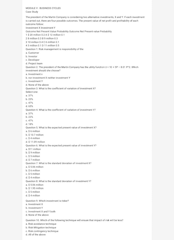 KINDLY HELP ME WITH THE CASE STUDY. THANK YOU, IT IS BASED