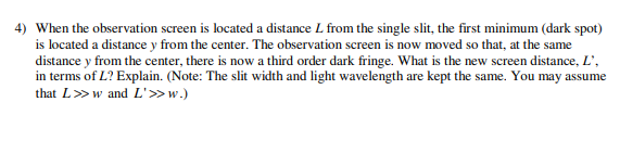 narrower, or is there no change in the pattern? Explain.4) When the