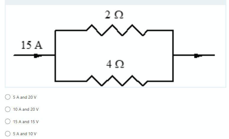 Solve the following. Show your complete solution. A circuit with two resistors