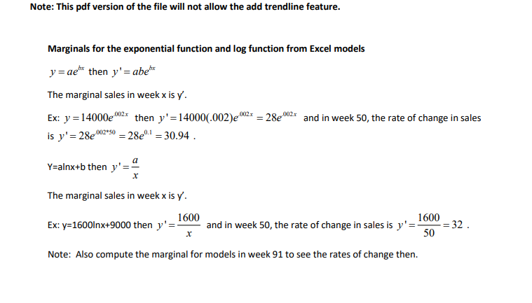 rate of change} forvan'ous weeks throughout the data set for this department