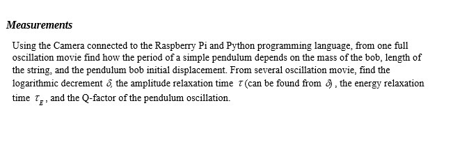  Measurements Using the Camera connected to the Raspberry Pi and Python