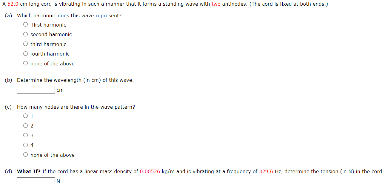 speed is v = 21.0 m/s. Furthermore, the wave is such that