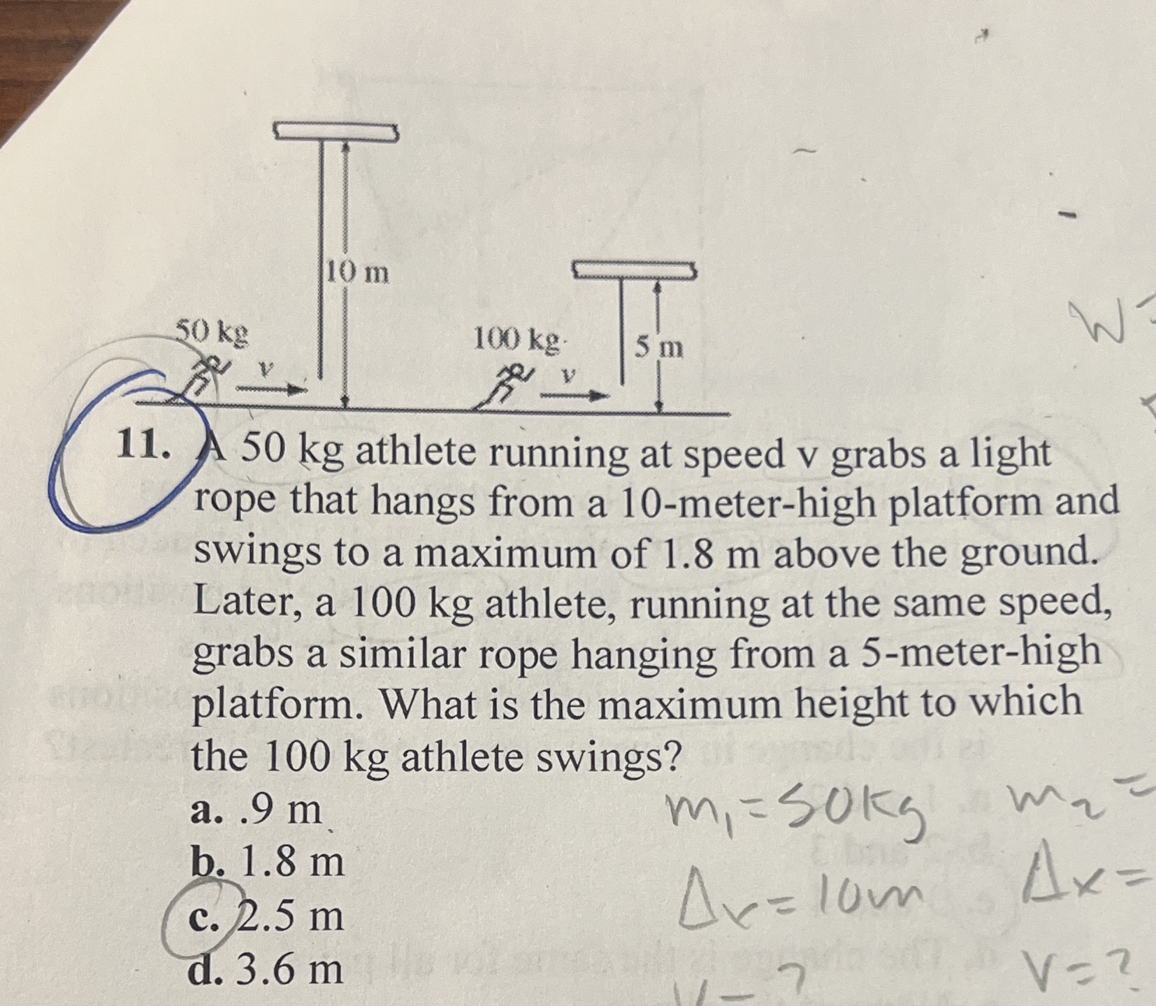 Question #11 - My answer was marked wrong on this test. I