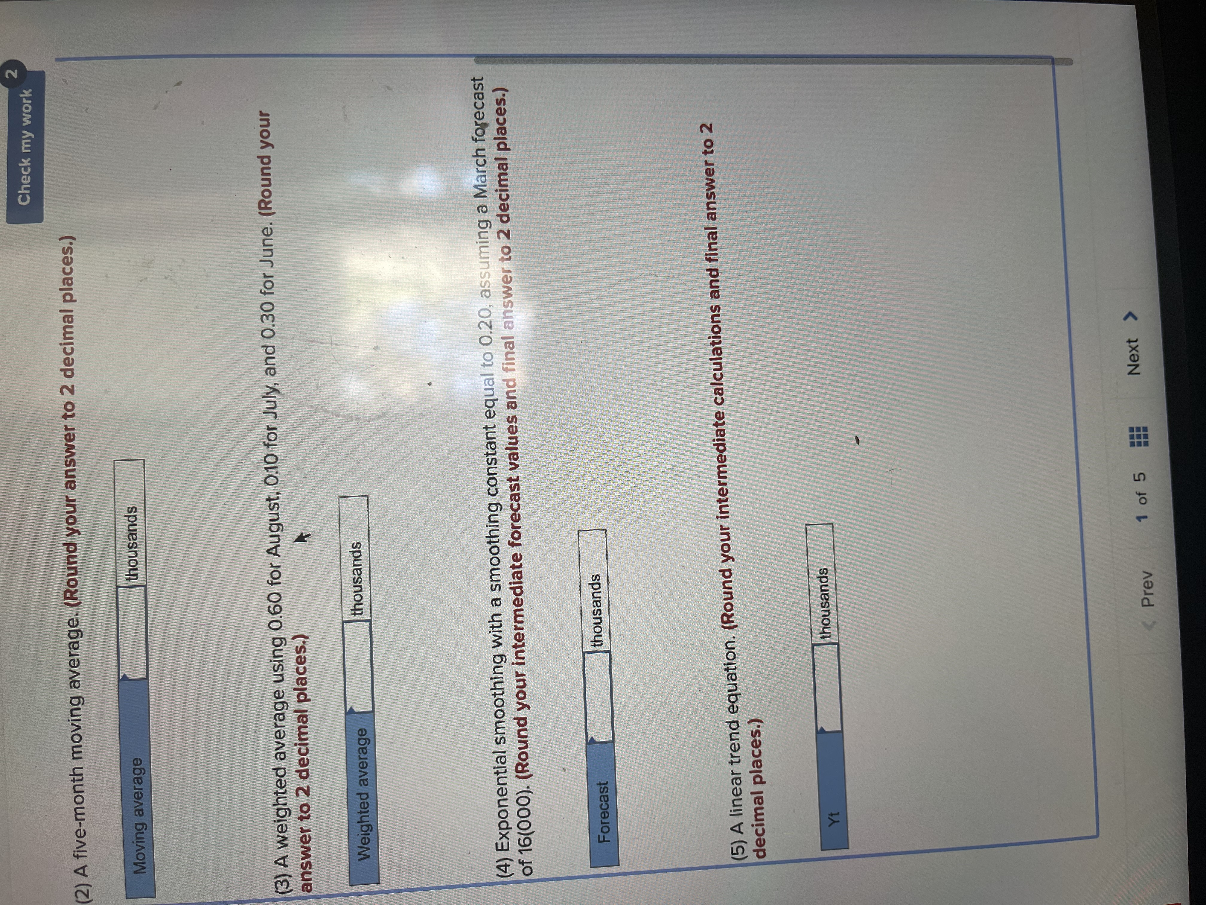 Problem 3-2 (Algo) National Scan, Inc., sells radio frequency inventory tags. Monthly
