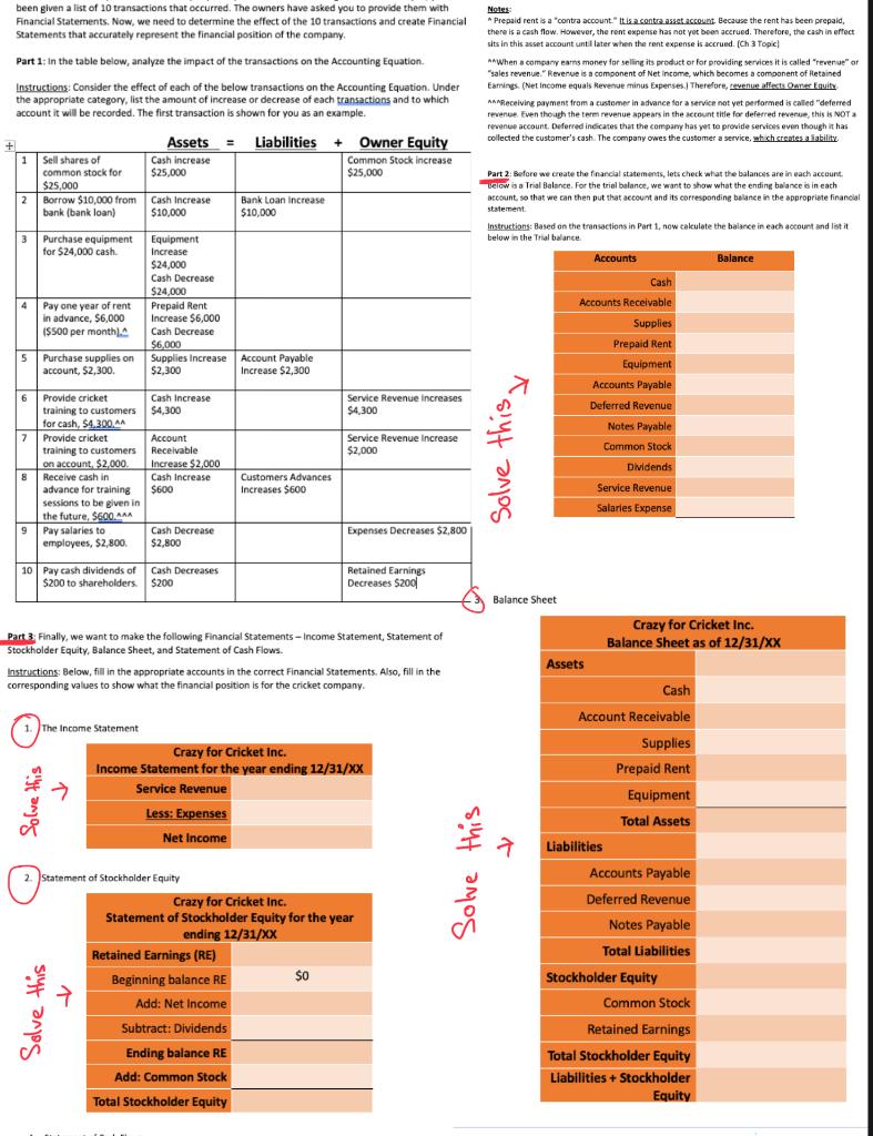 Please Solve For (Part-02) & (Part-03) been given a list of 10