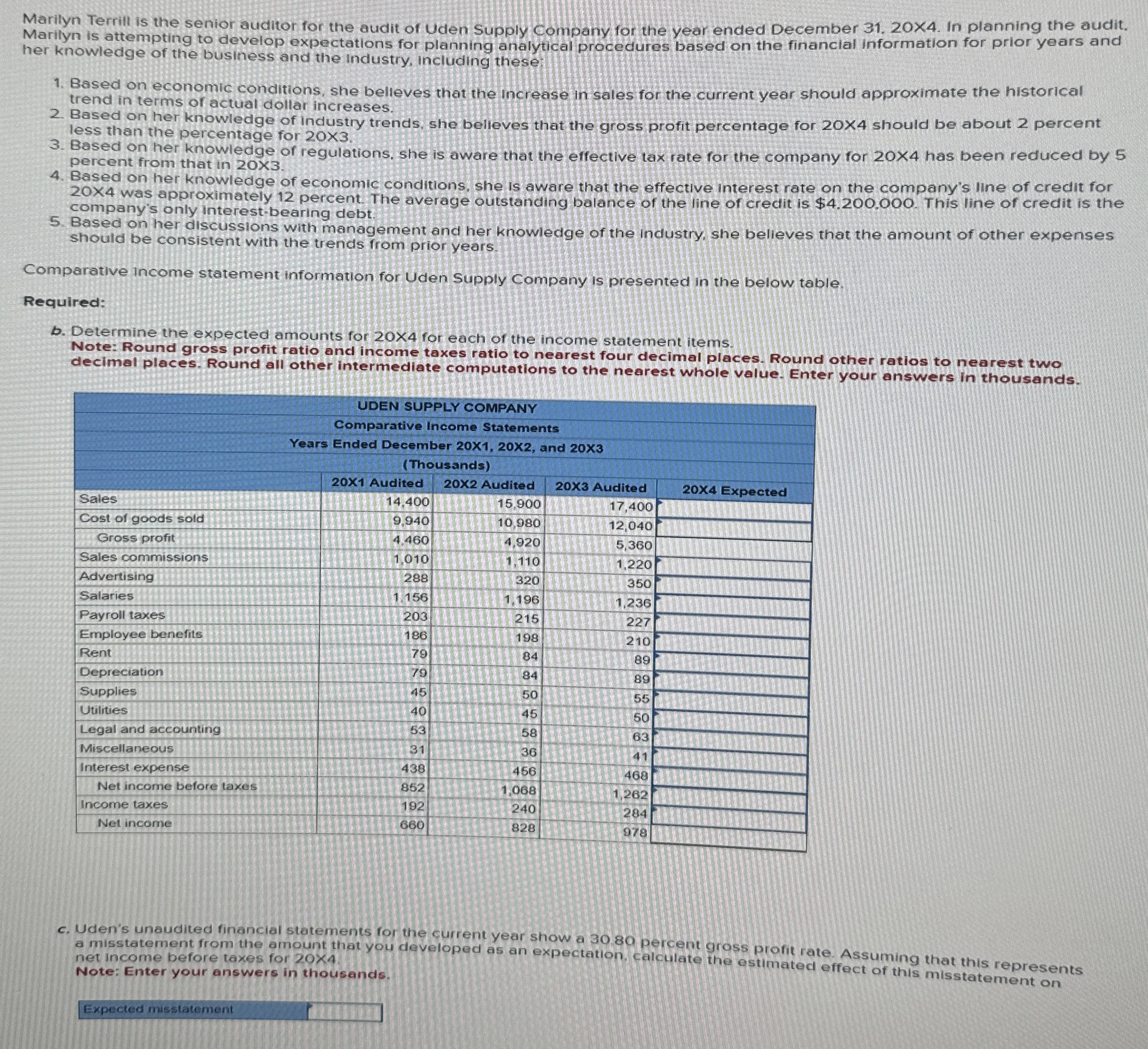  Please solve all parts 