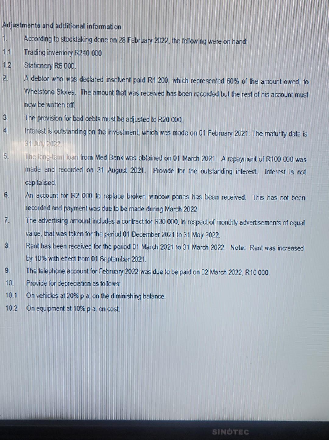 prepare the Cash Flow Statement of Nascar Limited for the year ended