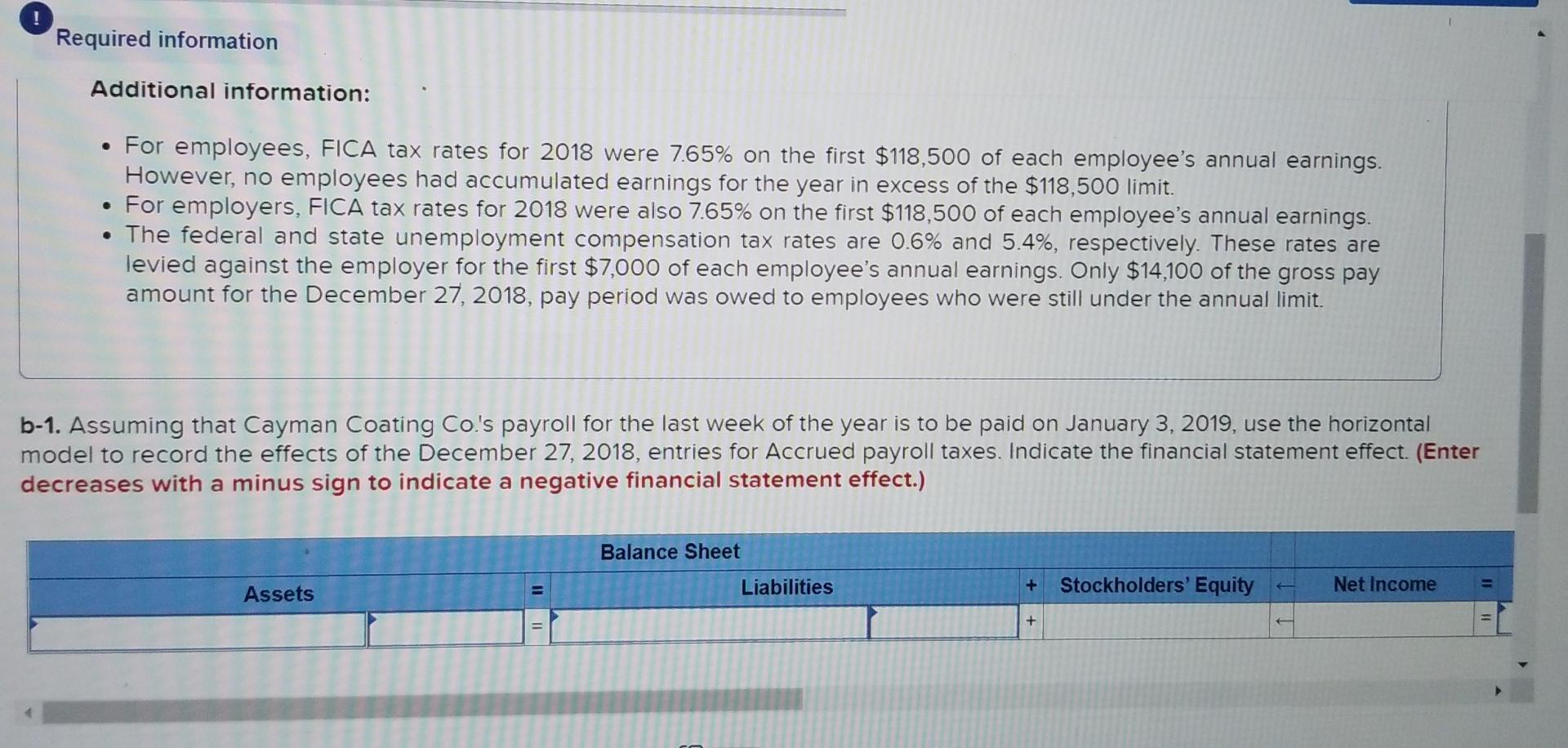payroll period ended December 27, 2018, are available for Cayman Coating Co.: