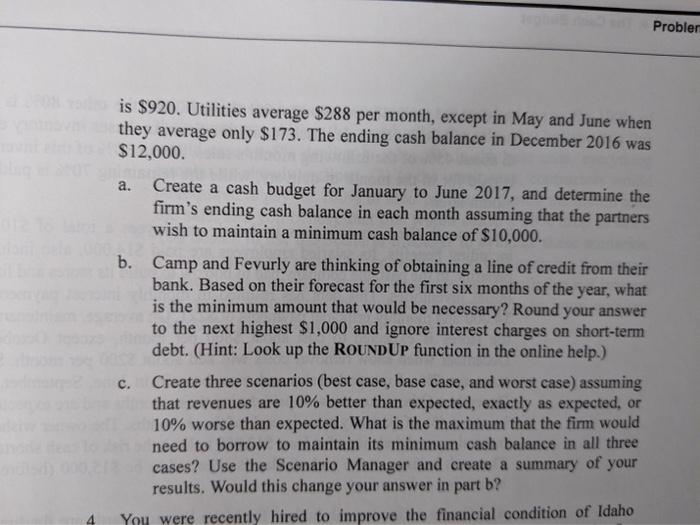 A part A Data: I only need part C of the question