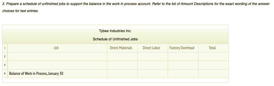f, g CHART OF ACCOUNTS Tybee Industries Inc. General Ledger ASSETS 110