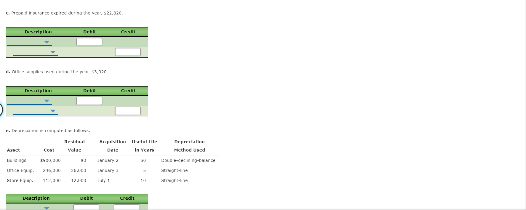 2, and 3 before completing part 4 of this comprehensive problem. Based