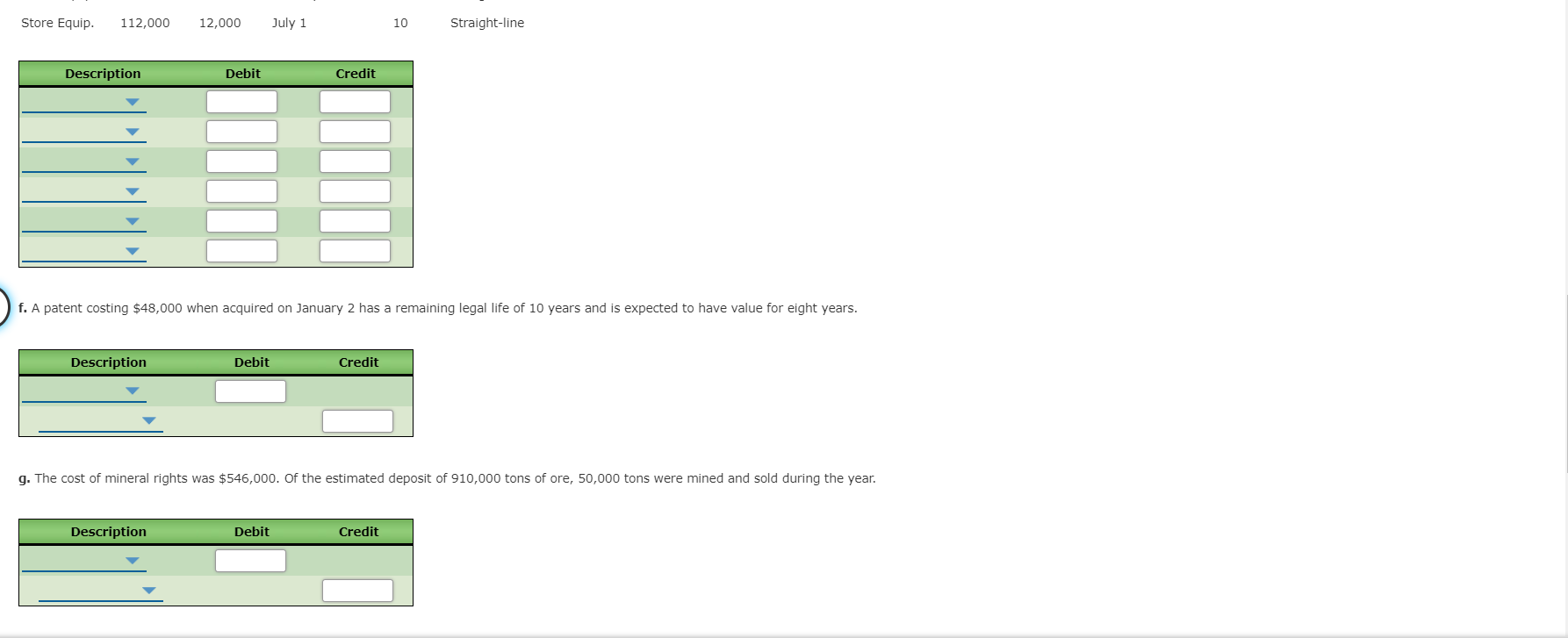 on the following selected data, journalize the adjusting entries as of December