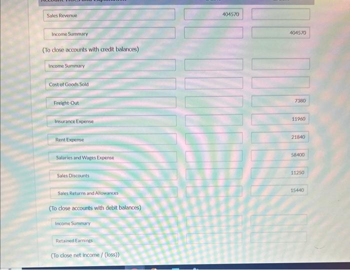 Bramble Corp. for the year ended January 31, 2022. Sales Revenue 404570