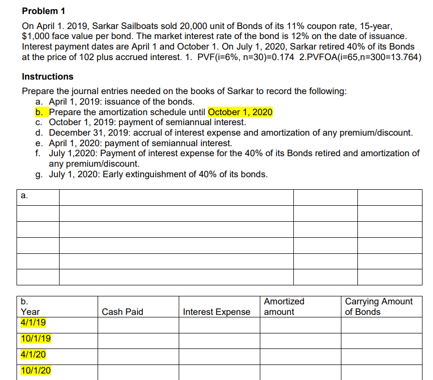 a to g questions need to be solved. Thanks! Problem 1 On