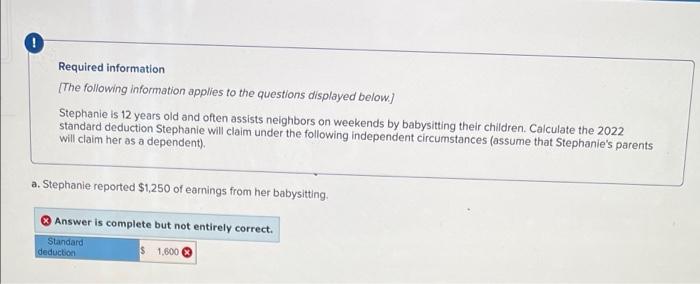 I need help with this question plz ! Required information [The following