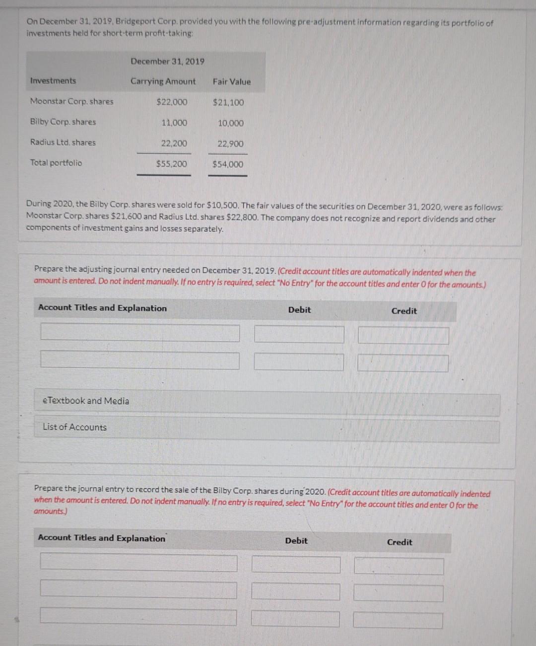  question 3: prepare the adjusting journal entry needed on December 31
