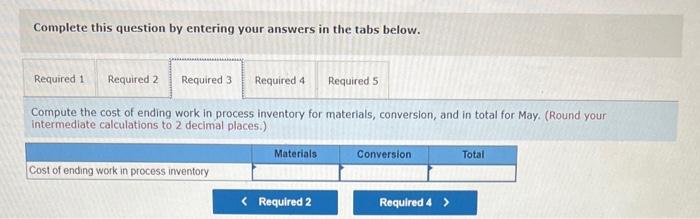 decimal places.) Complete this question by entering your answers in the tabs