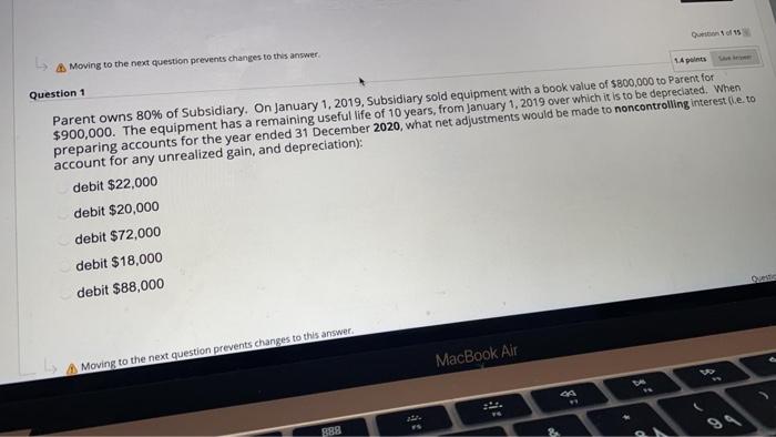 functional currency is the currency: of the country the parent is located.