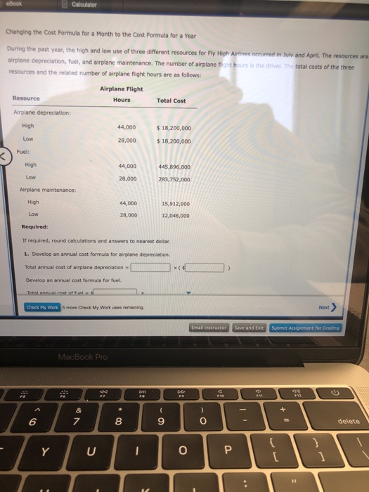 use of three different resources for Fly High Airlines occurred in July