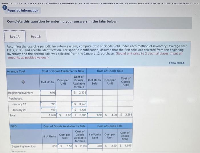 Based on Income and Cash Flow LO7-2, 7-3 [The following information applies