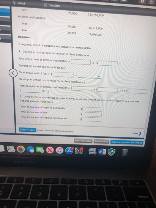 the three resources and the related number of airplane flight hours are