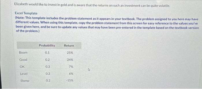 what is the standard deviation? What is the standard deviation? Elizabeth would