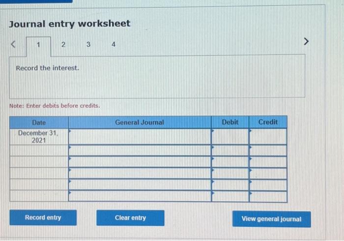 necessary adjustments for changes in fair value. 3. Prepare the joumal entries