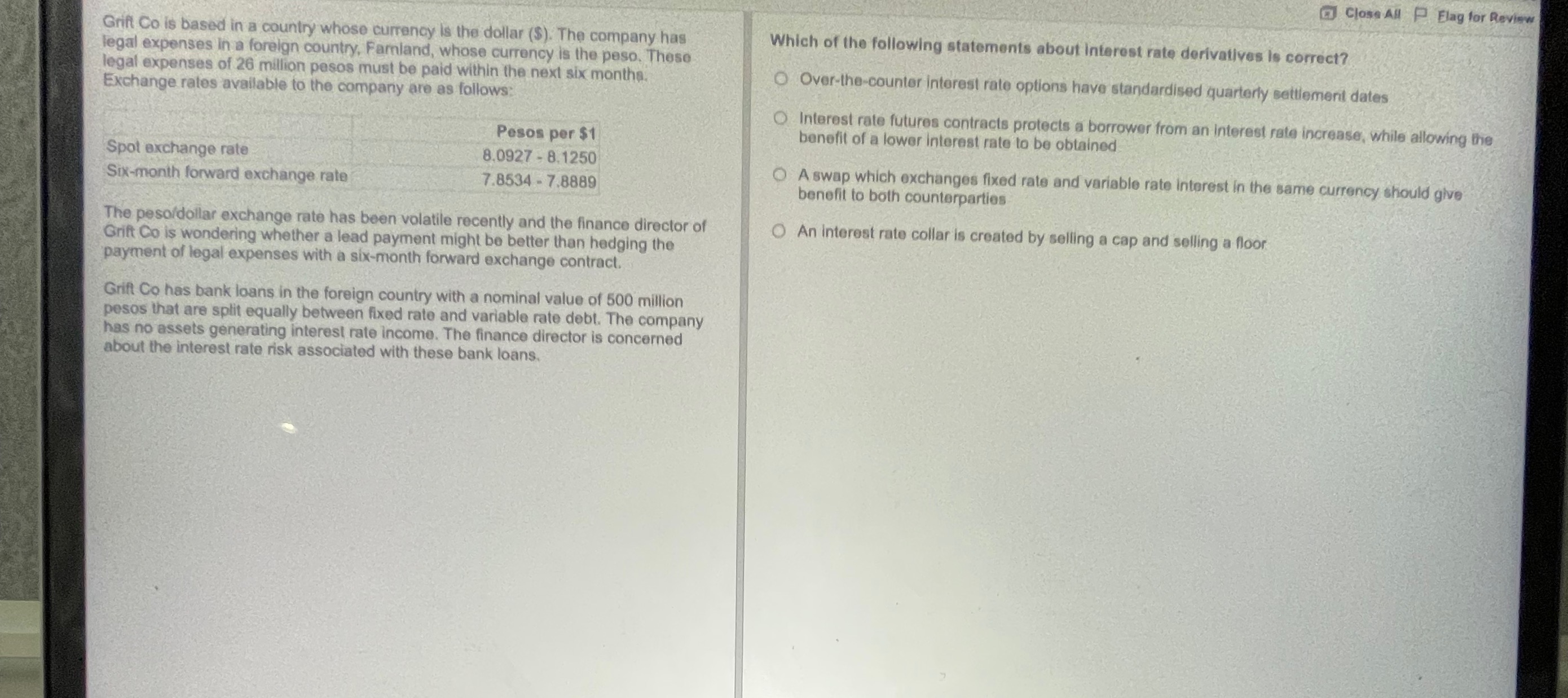 Grift Co is based in a country whose currency is the