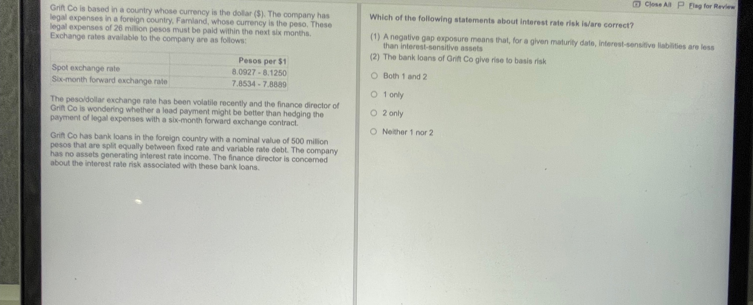 Grift Co is based in a country whose currency is the