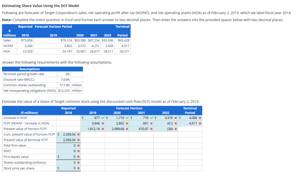 Please answer every box with a red X Please make your answer