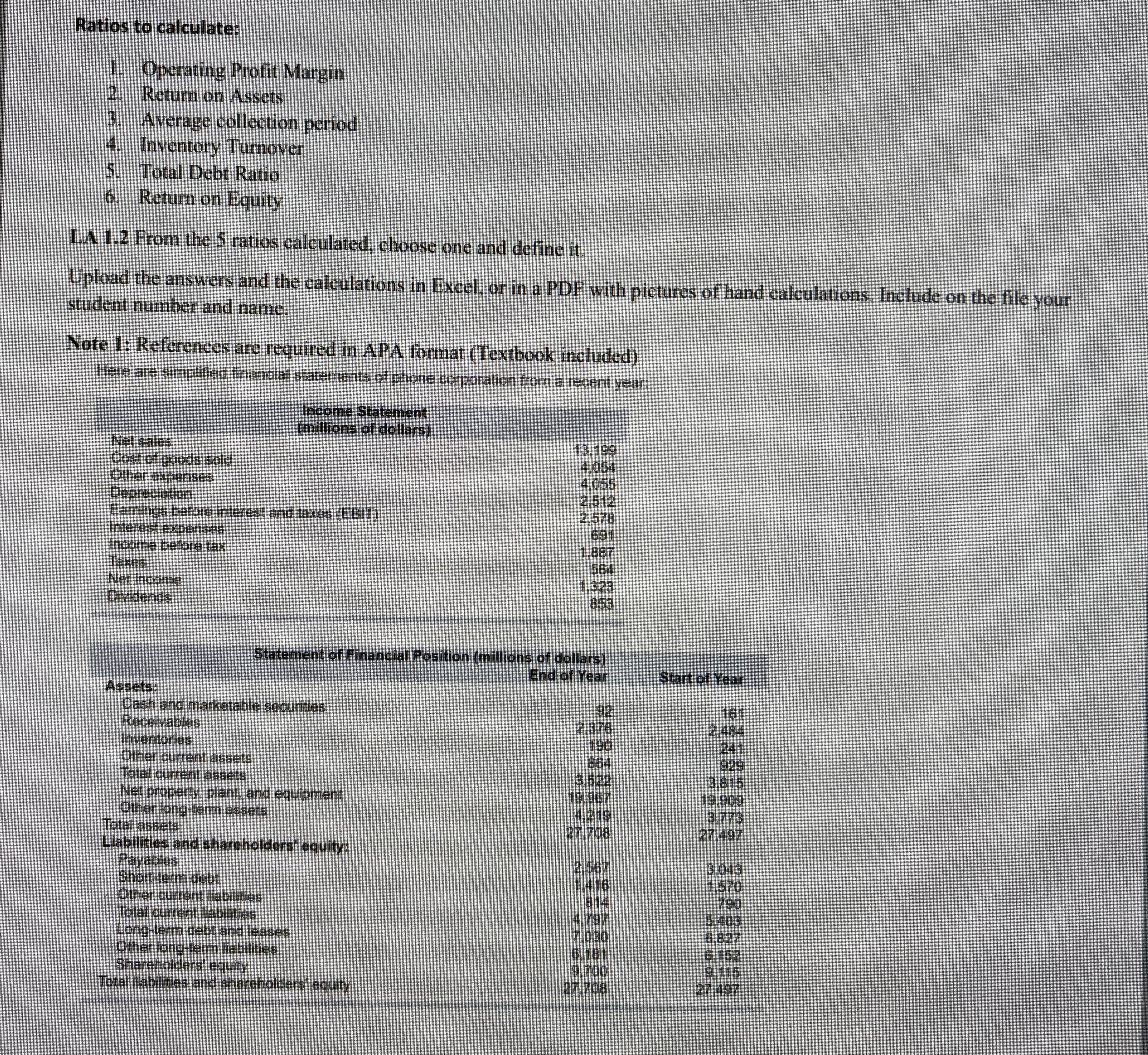  Not sure if im calculating these ratios correctly 
