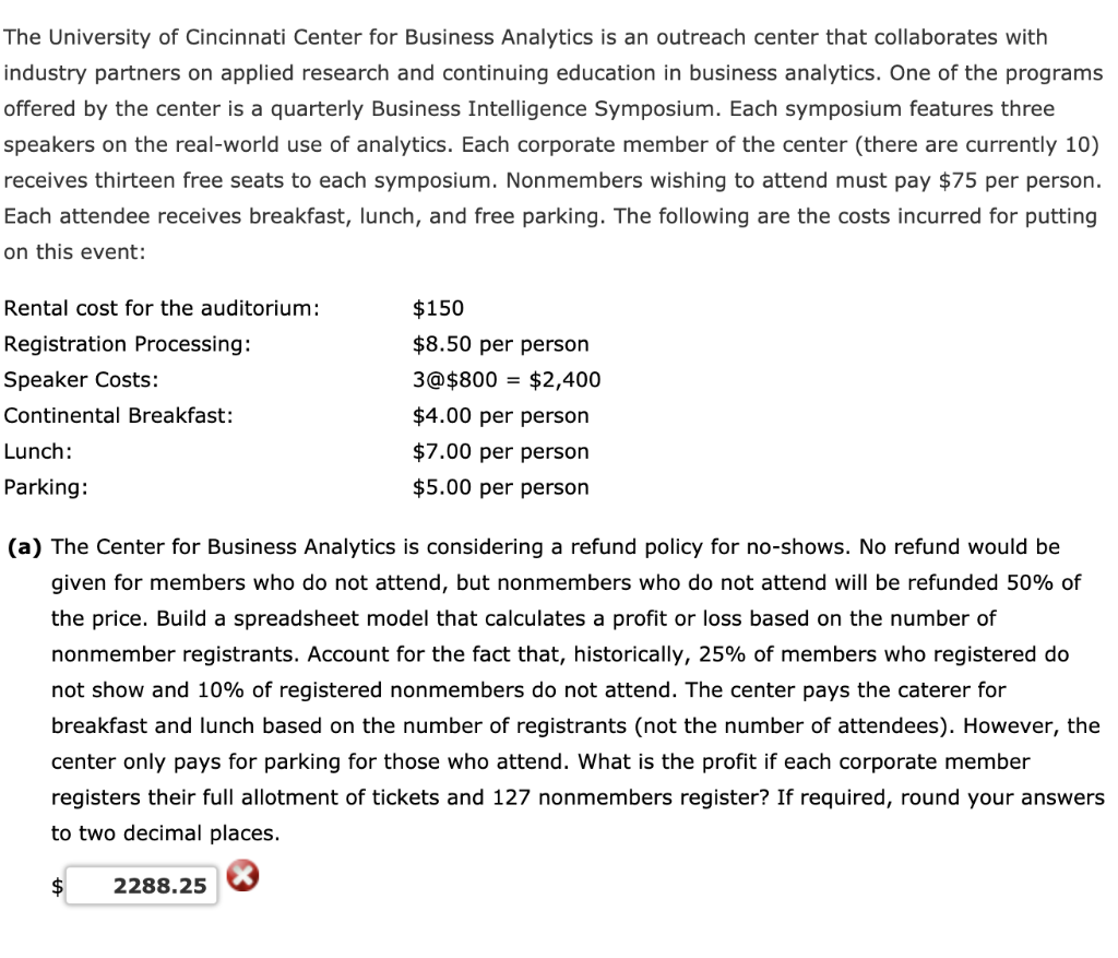  (b) Use a two-way data table to show how profit changes