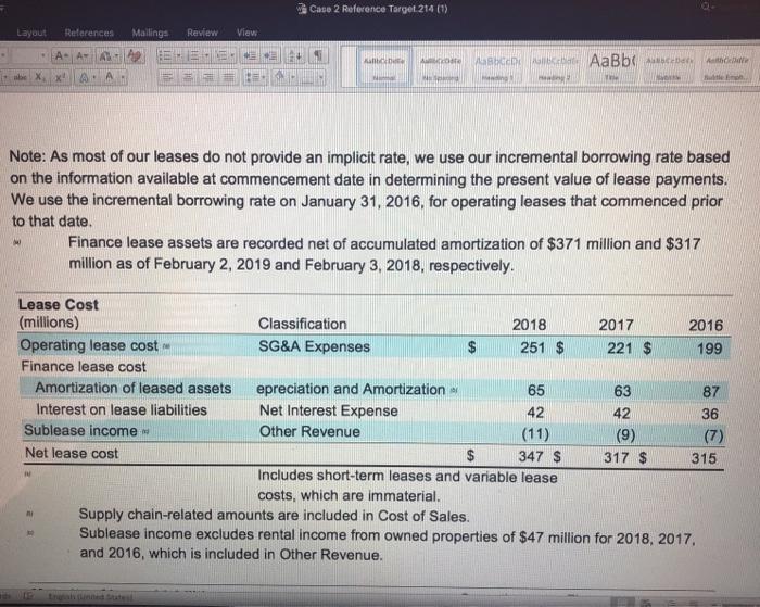 or decrease? This could be for Target, or really for any business.