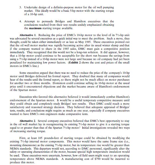 5. How should DMCs program for this coming selling season? 6. What