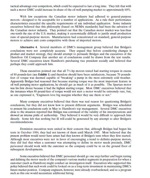 & Controls, Ltd. Dominion Motors & Controls, Ltd. (DMC), had acquired over