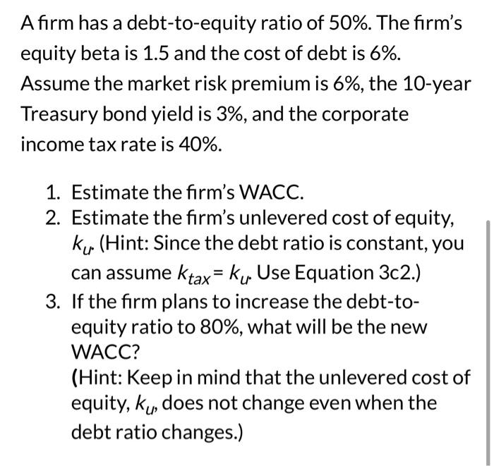 Please help solve using excel and show formulas! Thank you! A firm