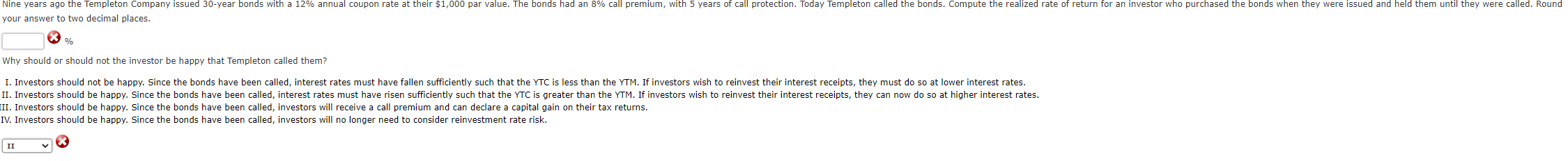  Nine years ago the Templeton Comp your answer to two decimal