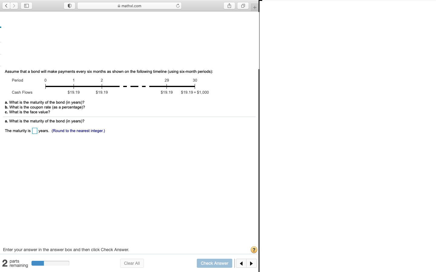  A 0 mathxl.com G n + Assume that a bond will