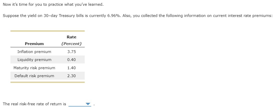  Now it's time for you to practice what you've learned. Suppose