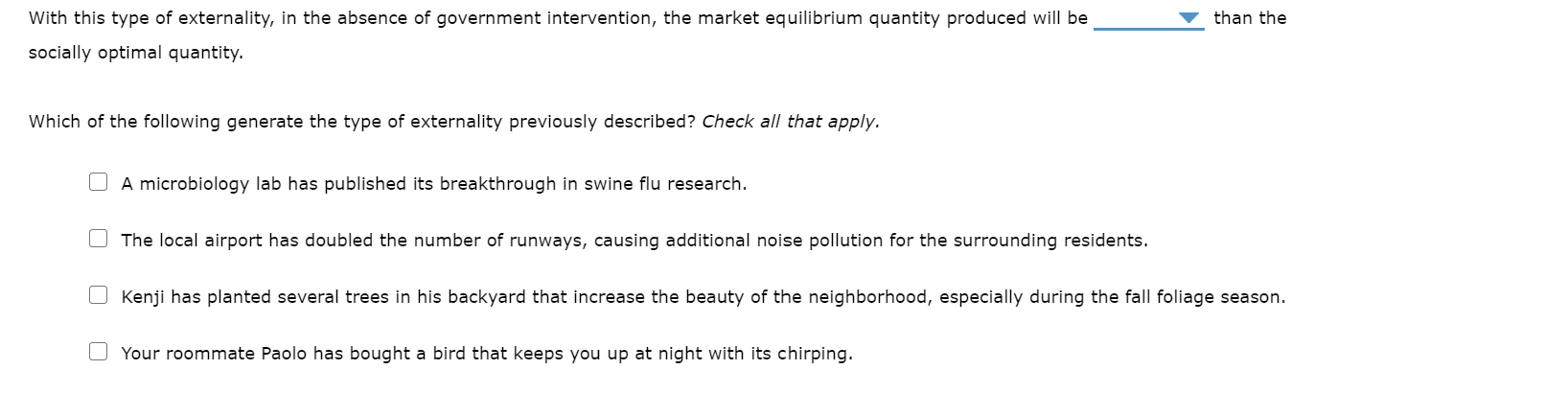 screenshot to show everything 4. Externalities - Definition and examples An externality