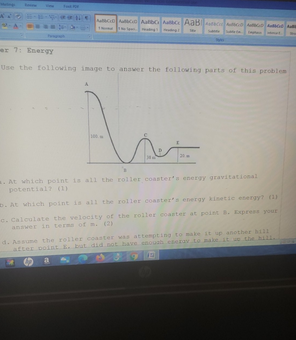 general physic chapter 7. energy Mailings Review View Foxit PDF ANDEE TENT
