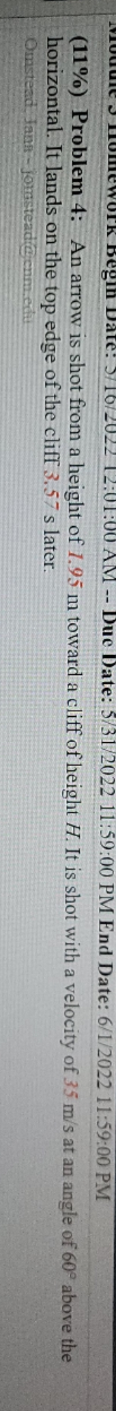 need help, having a hard time with this please End Date: 6/