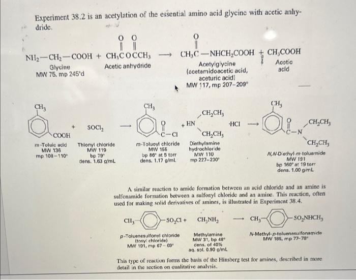 and in structures. 1. An amine and an acid chloride form an